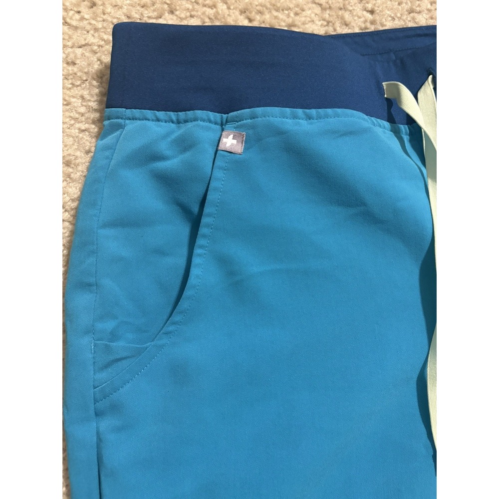 Figs Womens Scrub Set Teal Catarina Vneck Sm Zamora Jogger 2.0 S/Petite Limited - Picture 15 of 16